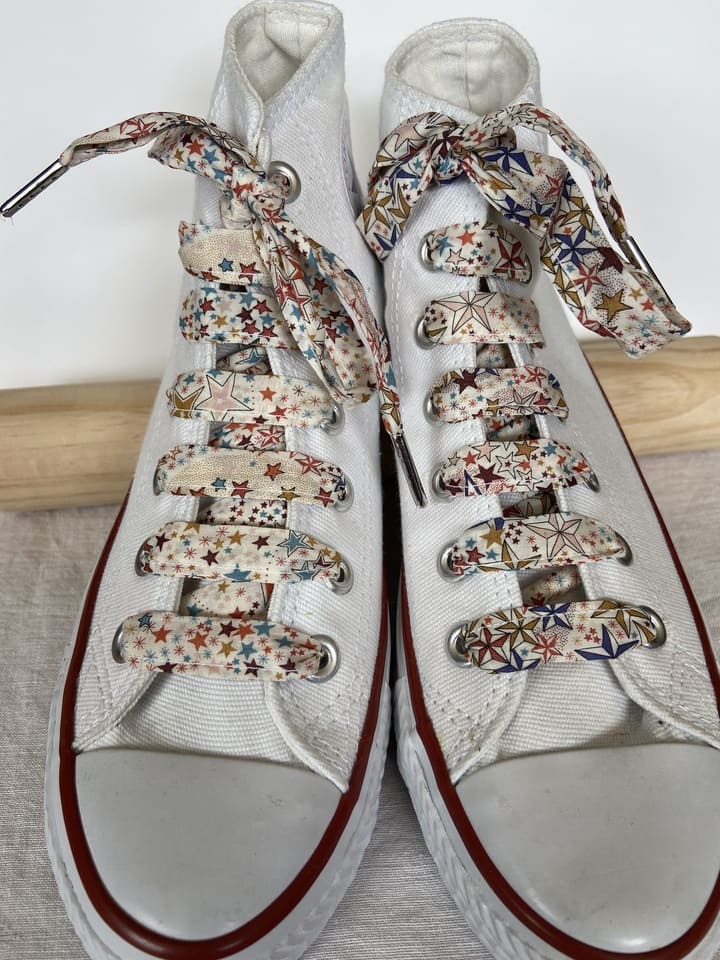 Lacets en liberty Adelajda Multicolore pour chaussures montantes