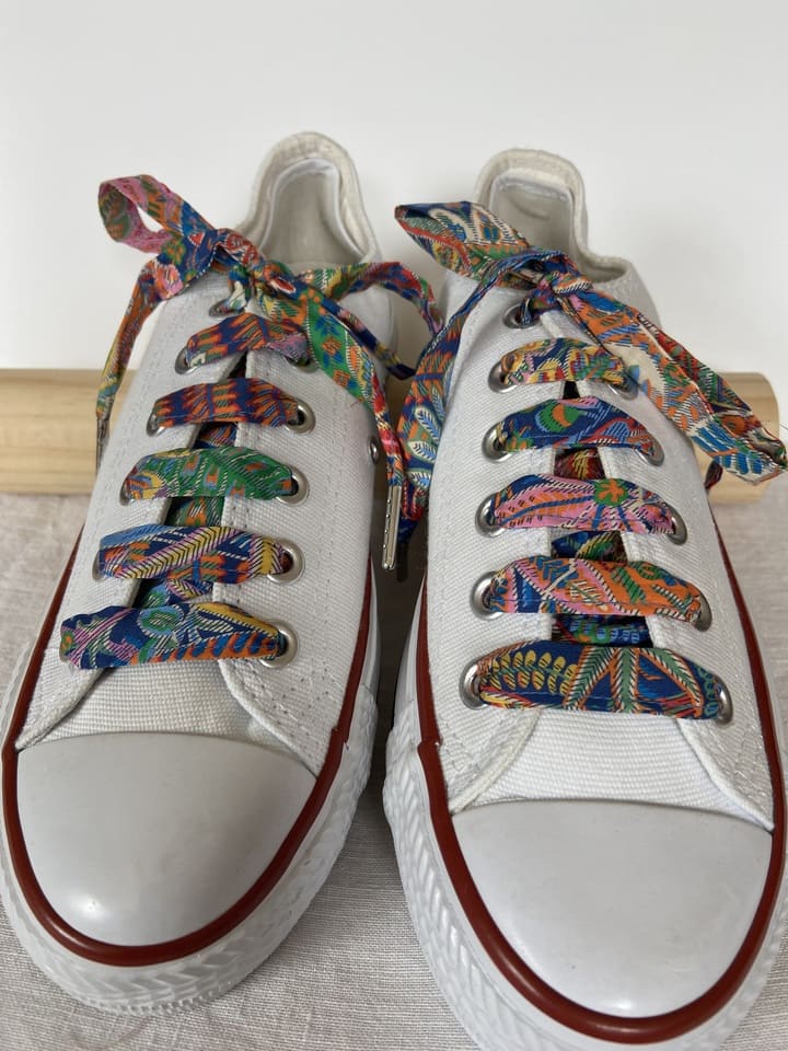 Lacets en liberty Adelphie Voyage pour chaussures basses