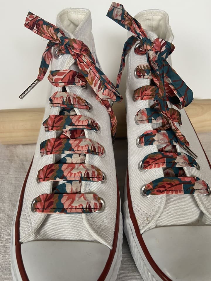 Lacets en liberty Calypso pour chaussures montantes
