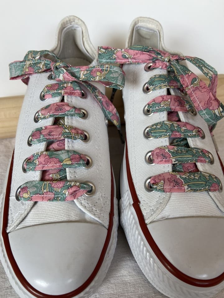 Lacets en liberty Clementina pour chaussures basses