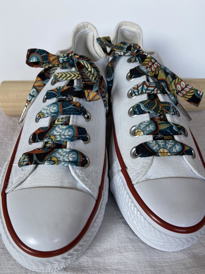 Lacets en liberty Harvest Time pour chaussures basses