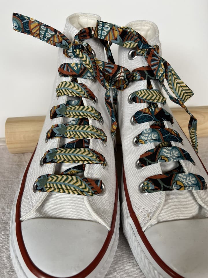 Lacets en liberty Harvest Time pour chaussures montantes