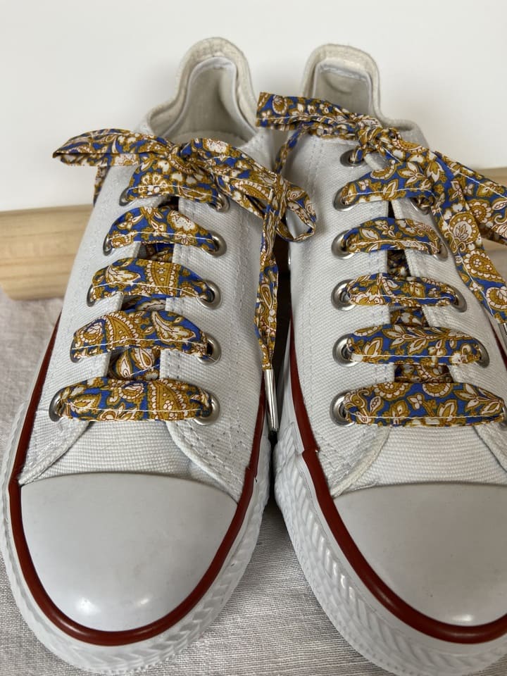 Lacets en liberty Theodore pour chaussures basses