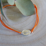 Bracelet-lien-orange-medaille-miraculeuse-argent