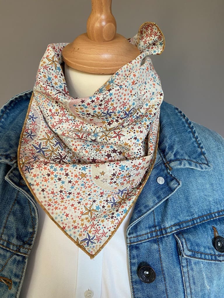 Foulard Bandana Liberty Adelajda multicolor/moutarde