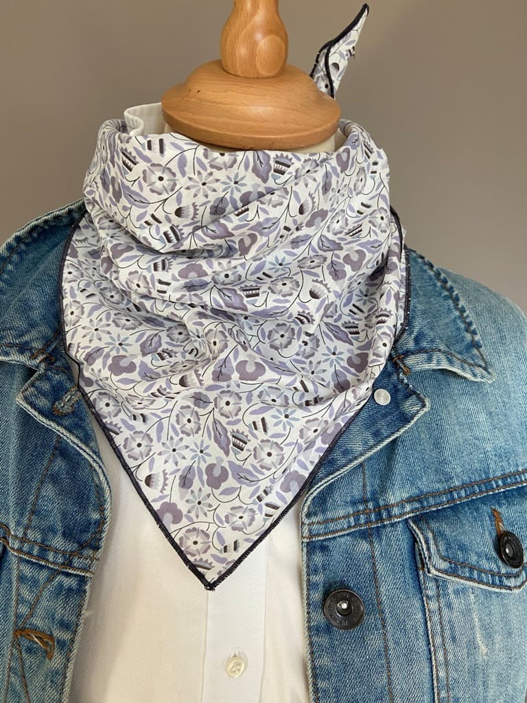 Foulard Bandana Liberty Bobo gris/gris