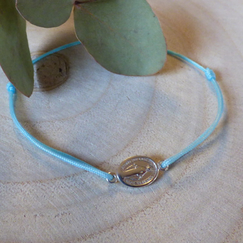 bracelet-lien-bleu-ciel-medaille-miraculeuse-argent